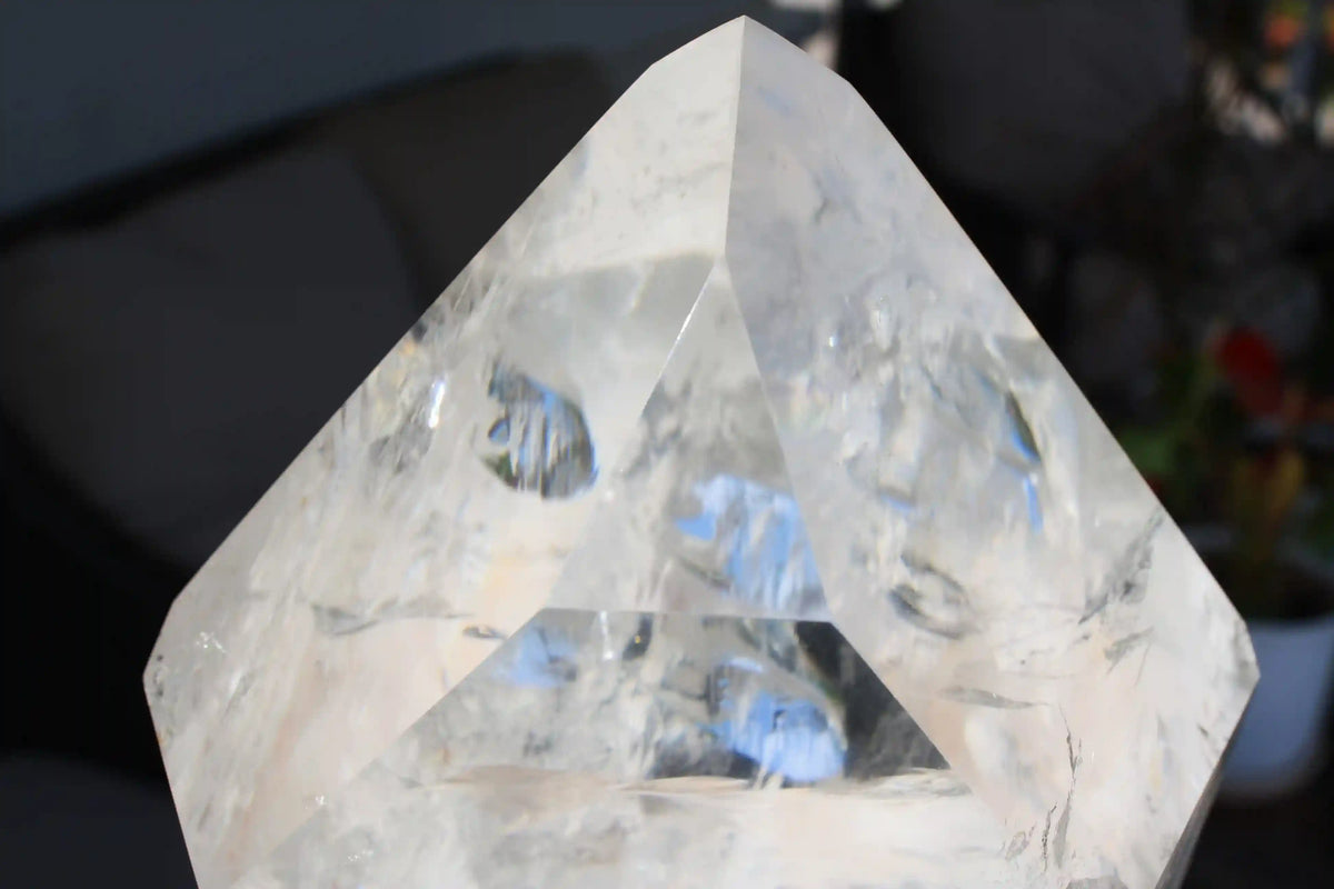 MASTER CRYSTAL XL Blue Amphibole Quartz Tower from Brazil