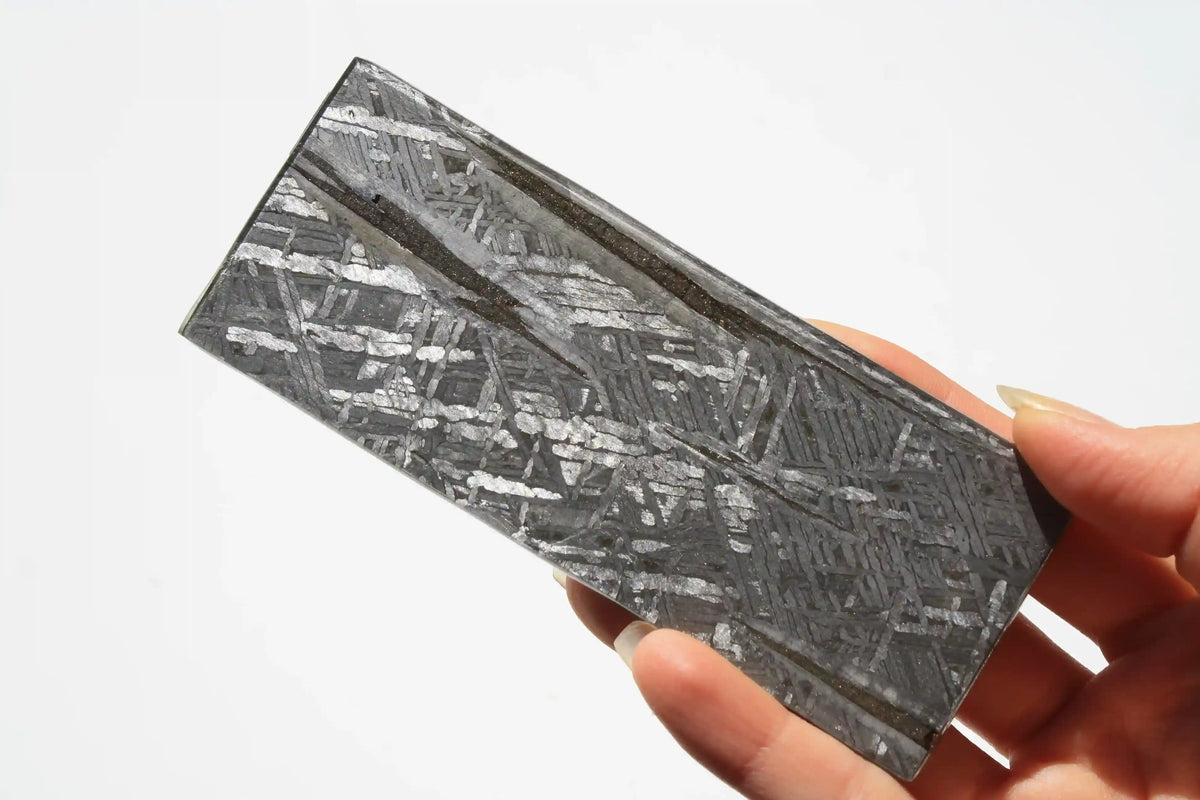 Aletai Meteorite, aletai meteorite, crystal shop, meteorite on stand, crystals from space, moldavite, Widmanstätten Pattern, iron meteorite