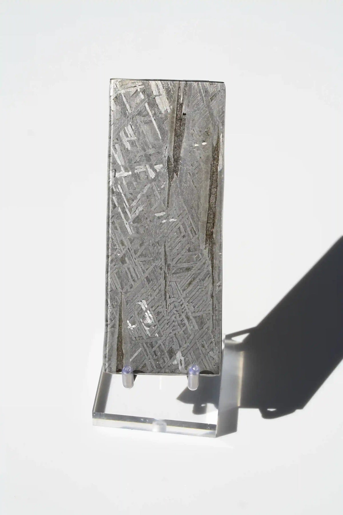 Aletai Meteorite, aletai meteorite, crystal shop, meteorite on stand, crystals from space, moldavite, Widmanstätten Pattern, iron meteorite
