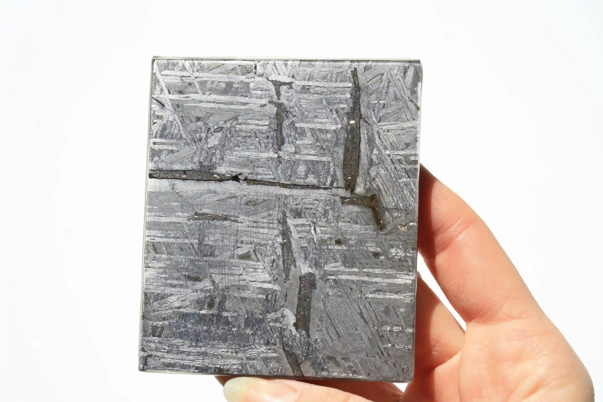 Aletai Meteorite, aletai meteorite, crystal shop, meteorite on stand, crystals from space, moldavite, Widmanstätten Pattern, iron meteorite