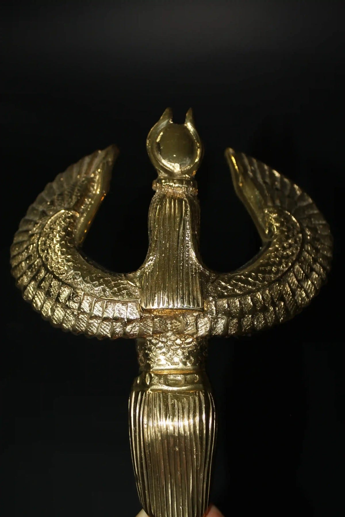 Isis Egyptian Goddess Brass Statue