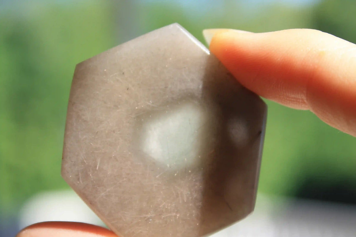 Amphibole quartz crystal , pink amphibole, red amphibole, Canadian crystal shop, amphibole tower, unique inclusion crystal, window amphibole, amphibole freeform