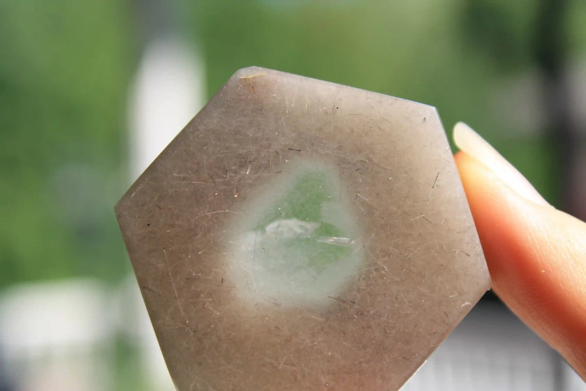Amphibole quartz crystal , pink amphibole, red amphibole, Canadian crystal shop, amphibole tower, unique inclusion crystal, window amphibole, amphibole freeform