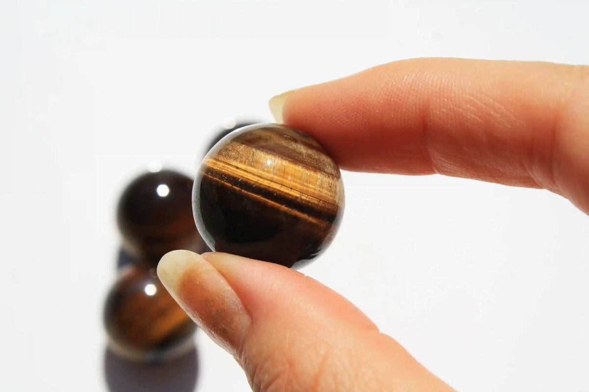 Tigers eye mini sphere, tigers eye sphere, tigers eye crystal, Canadian crystal shop, crystal shop, tigers eye stone, empowerment crystal