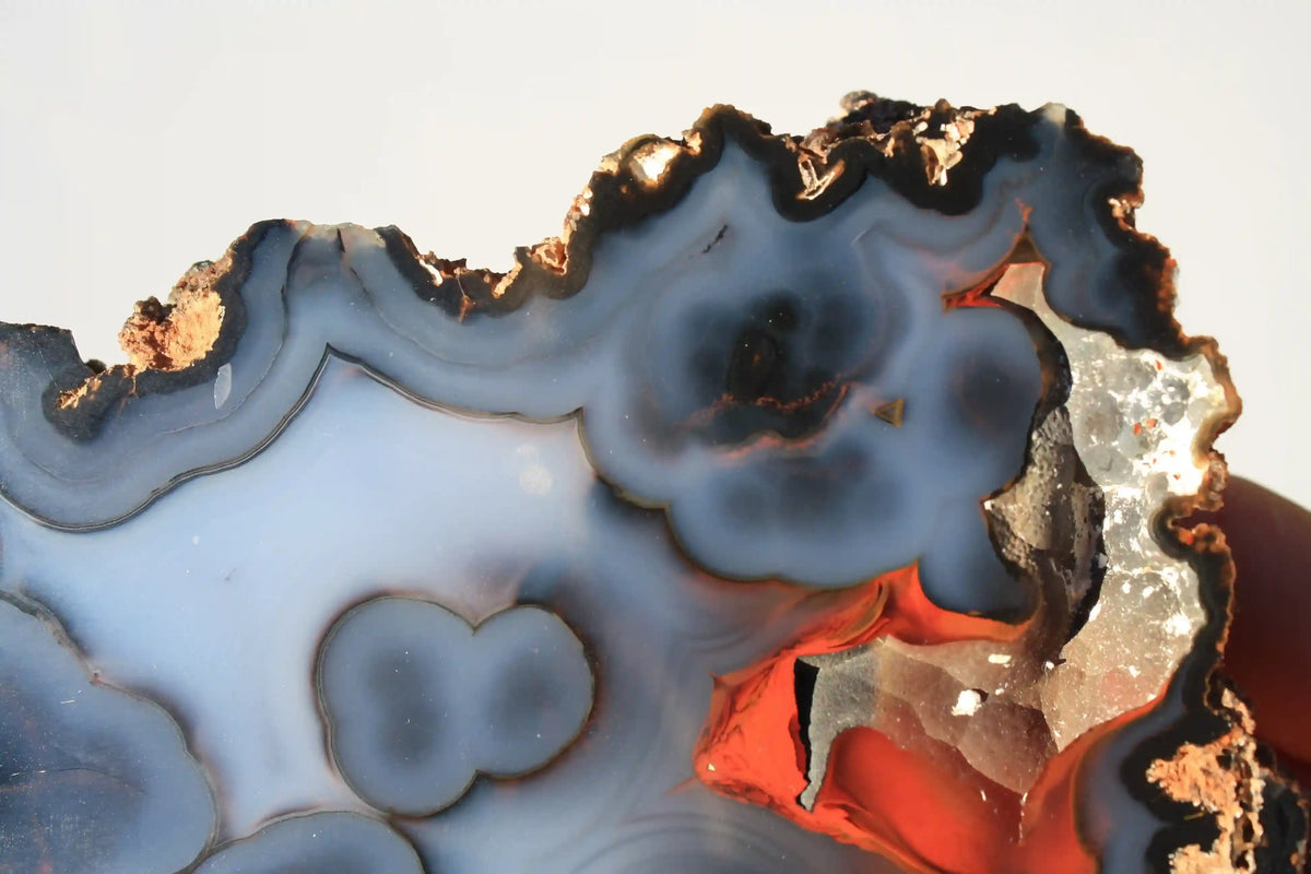 Rare Fire Fox Agate Geode