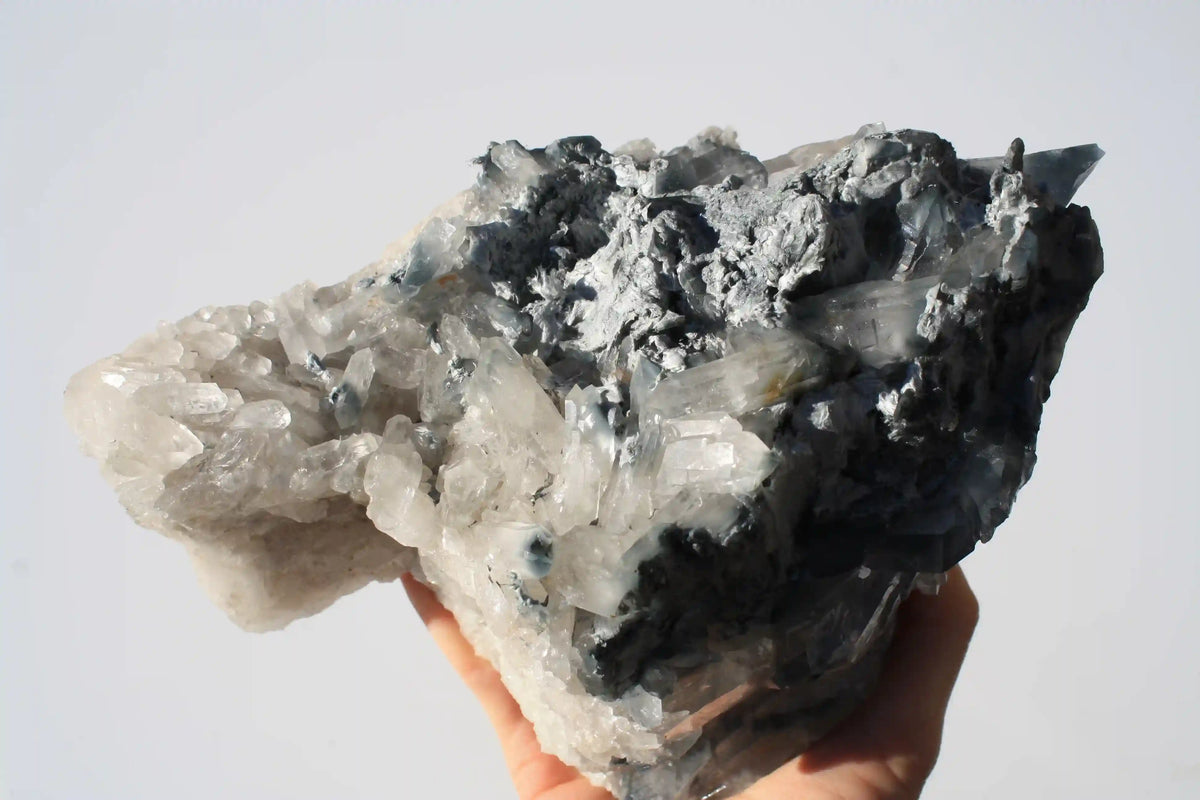 Blue Tara quartz, blue tara cluster, blue tara inclusion crystal , blue inclusion quartz, tara cluster, crystal tara cluster, Canadian crystal shop, blue quartz cluster