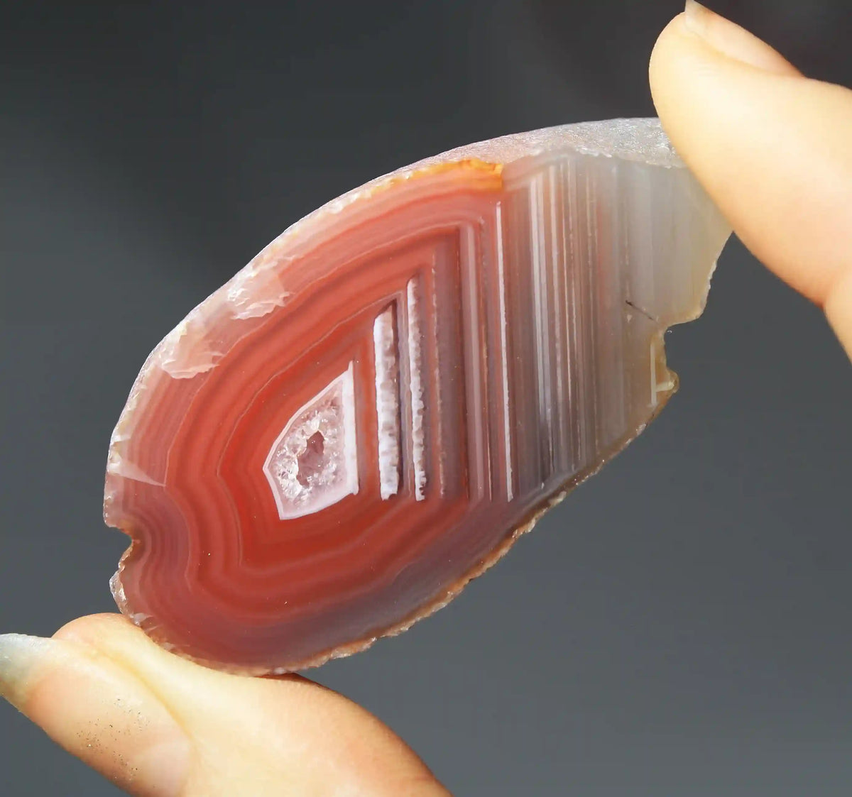Pink Swazi Agate Pair with Banding