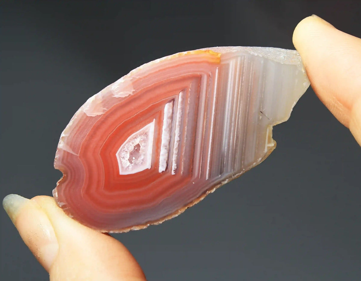 Pink Swazi Agate Pair with Banding