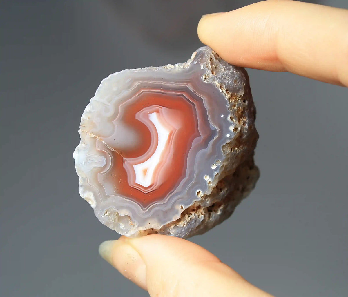 Swazi Agate Pair with Red Banding