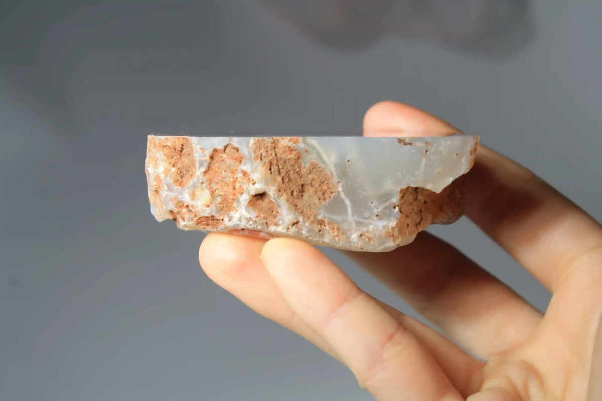 Unique Pink Swazi Agate Slice
