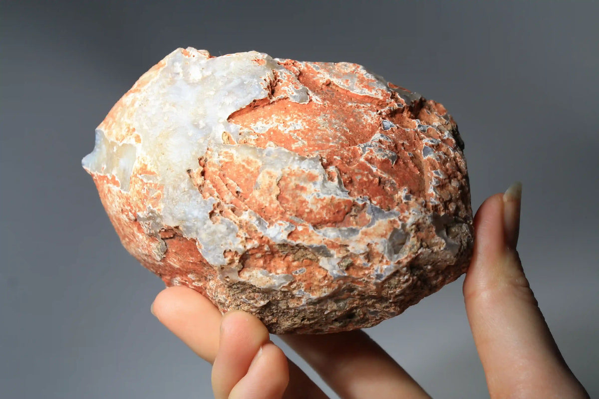 Large Pink and Blue Swazi Agate Pair with Banding