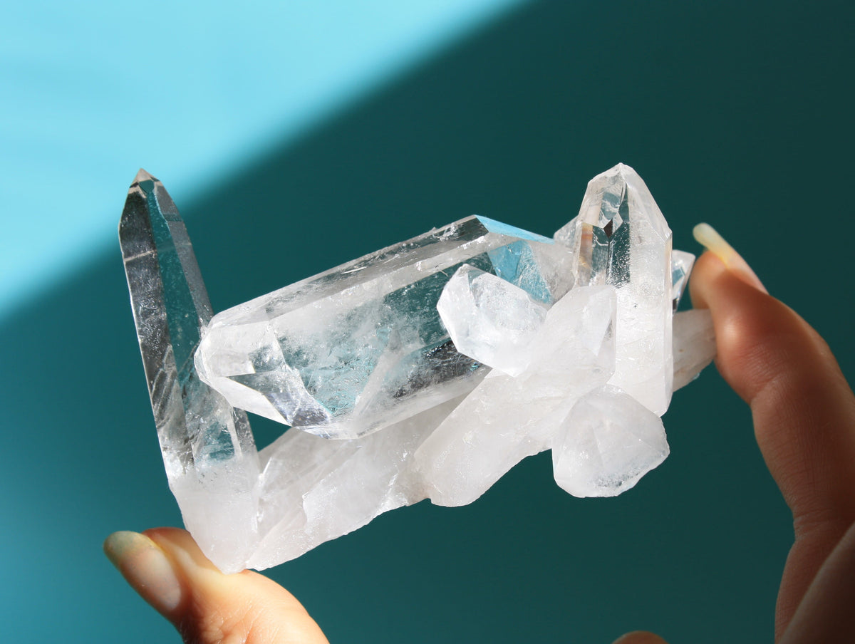 Zeca de souza quartz cluster from Canadian crystal store