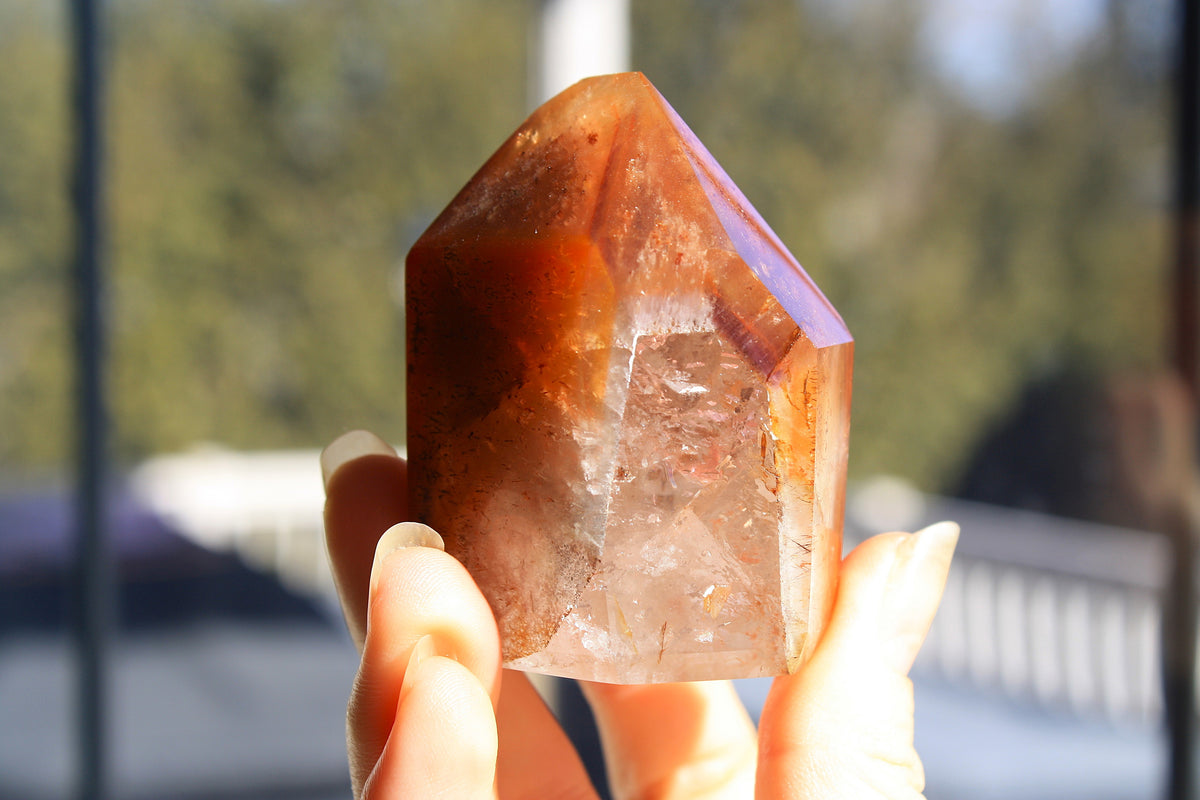 Red Dreamcoat Lemurian Quartz Tower