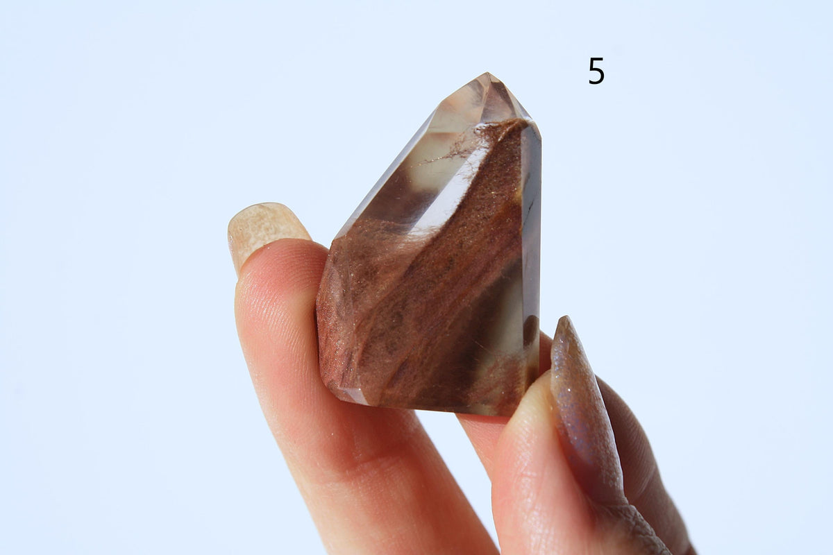 Rare Red Amphibole Towers from Bahia, Brazil | POWERFUL Angelic Communication | Amphibole Quartz | Angel Hair Quartz | Angel Wing