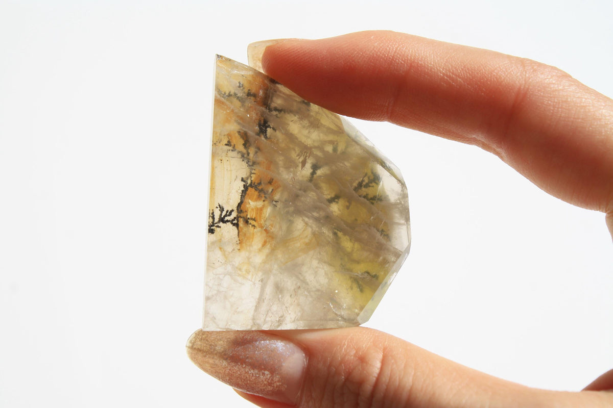 Dendritic Quartz | Dendritic Inclusion inside Quartz | Dendritic Quartz Cabochon | Inclusion Quartz | Tree Inclusion Quartz