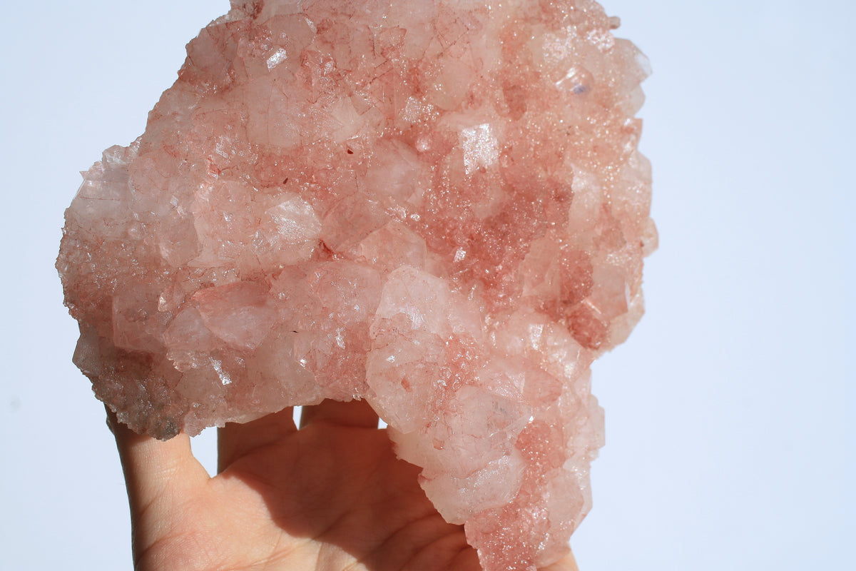 Pink Diamond Apophyllite Slab