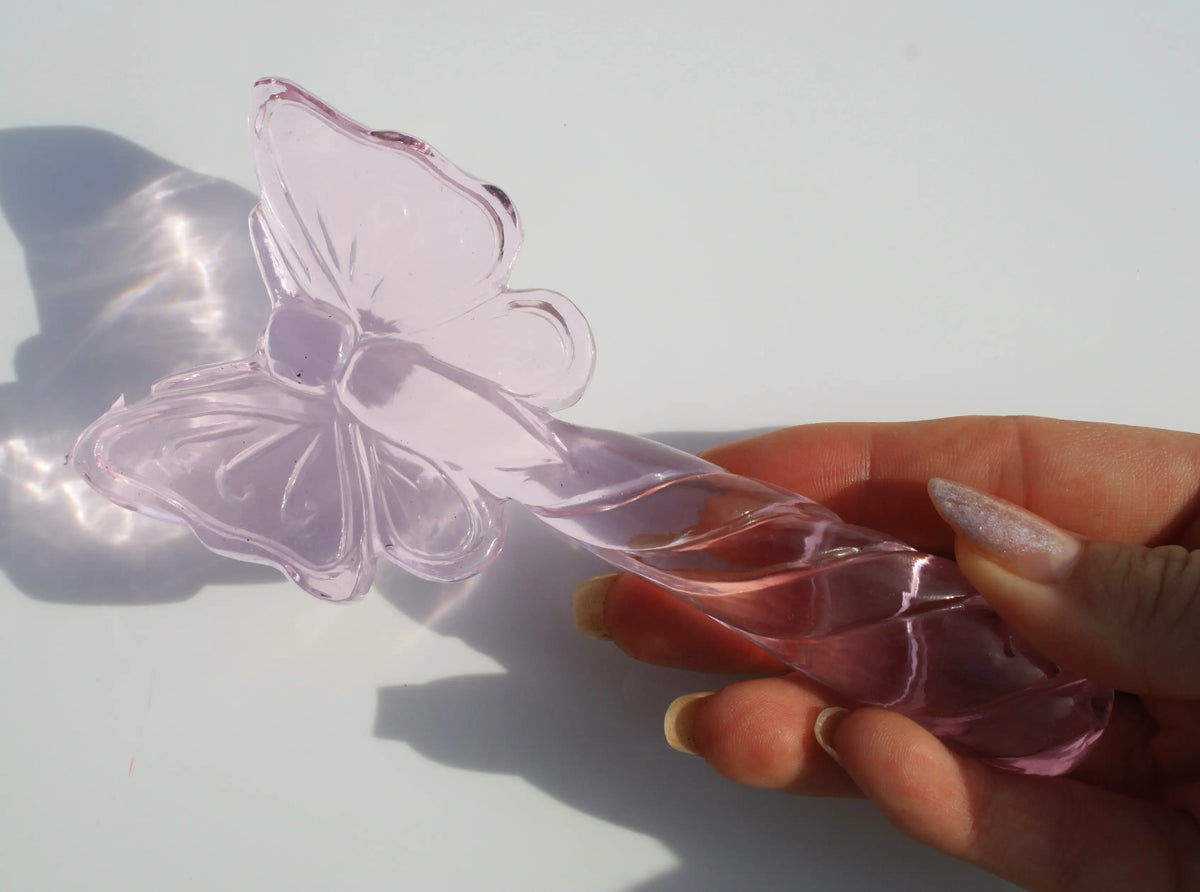 Pink Obsidian Fairy Wand by Vikas Meena