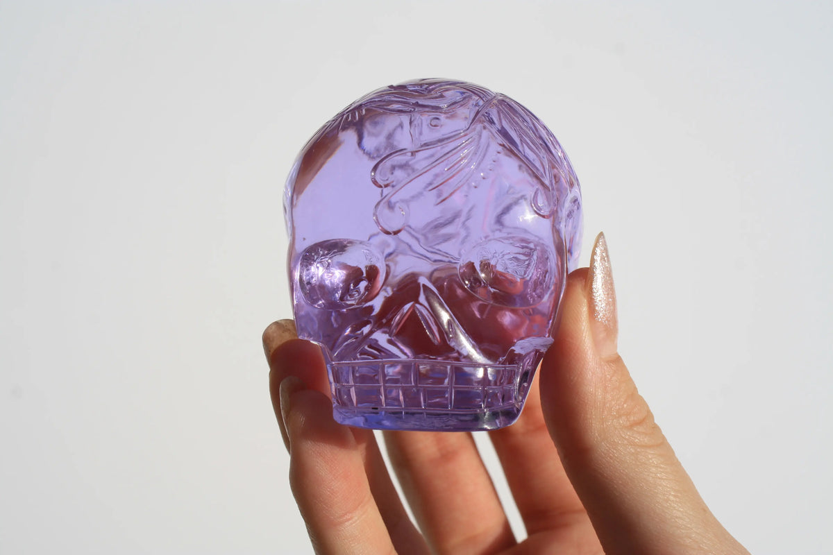 fairy crystal carved skull