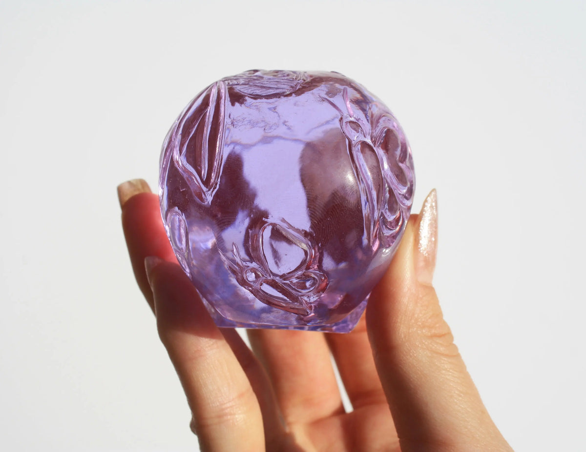 Purple Obsidian Fairy Designed Skull by Vikas Meena