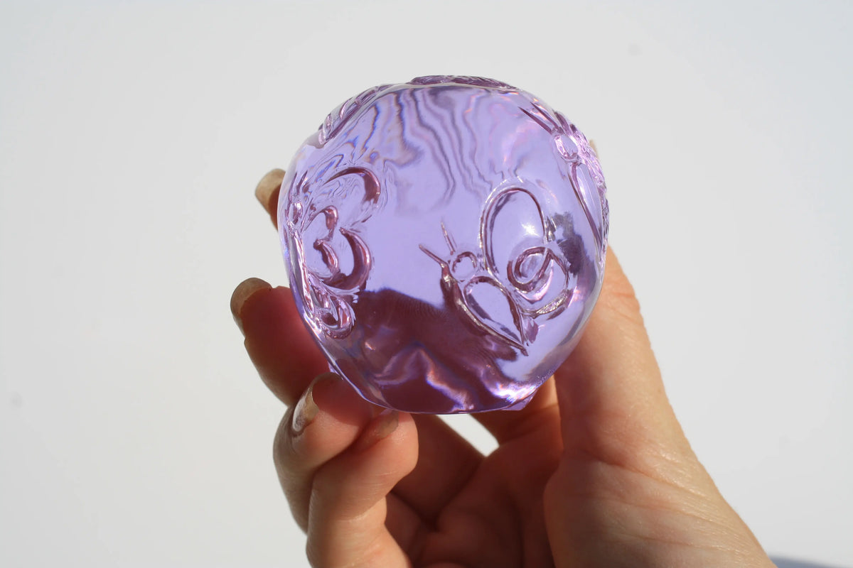 Purple Obsidian Fairy Designed Skull by Vikas Meena
