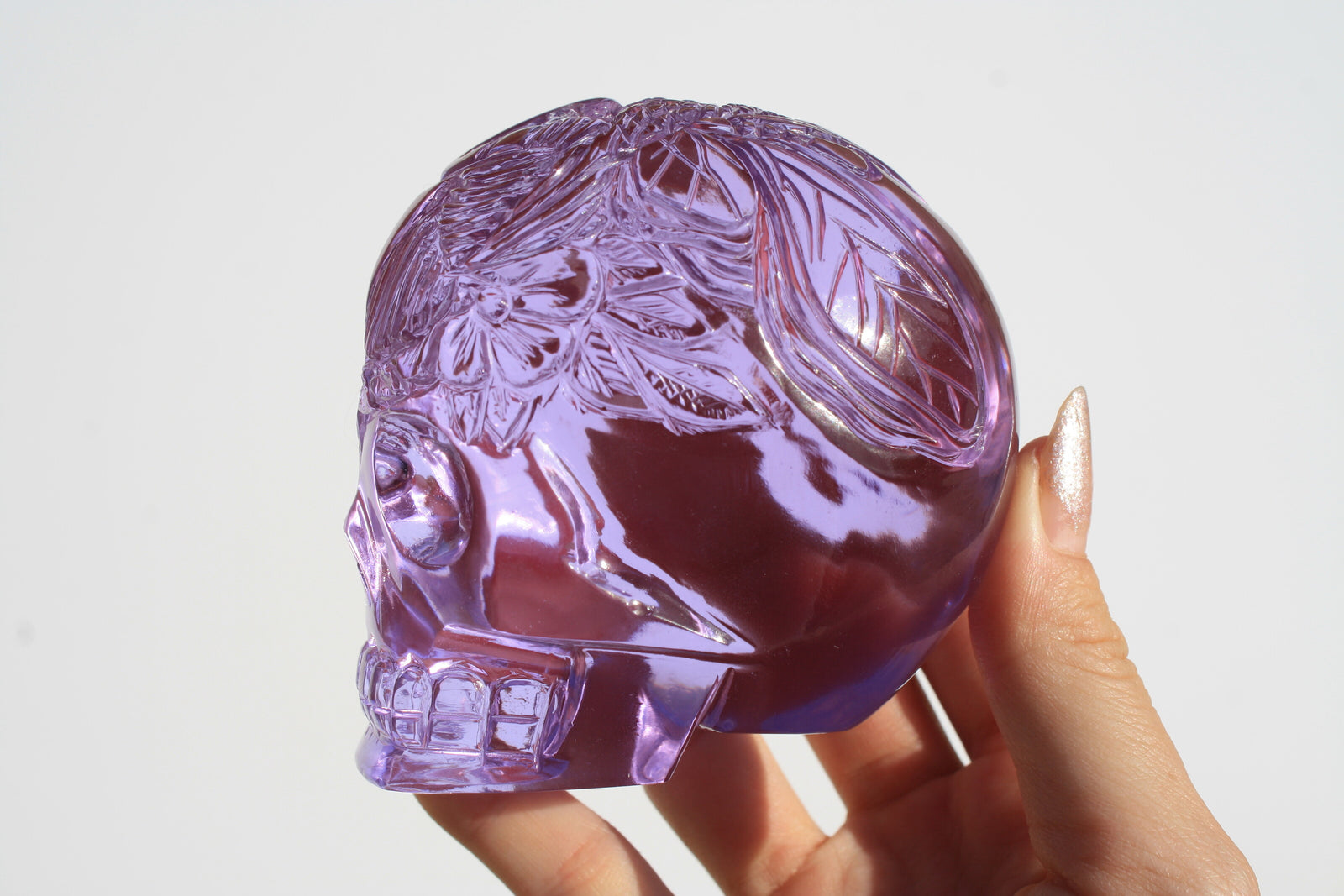 fairy engraved skull