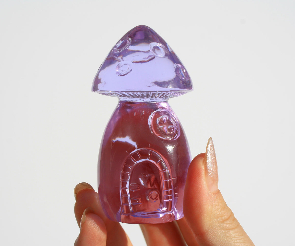 Purple Obsidian Fairy House by Vikas Meena