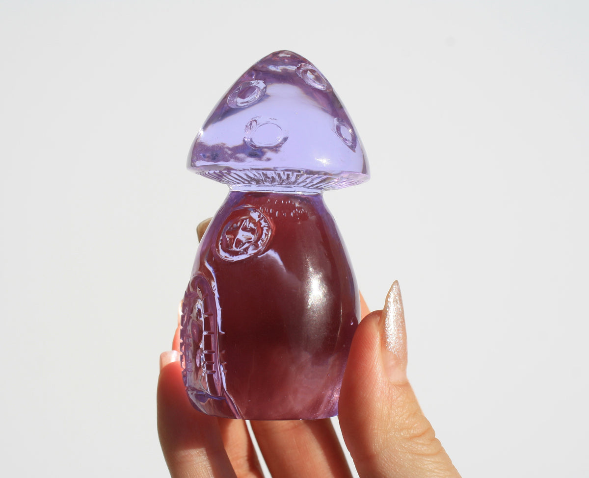 Purple Obsidian Fairy House by Vikas Meena