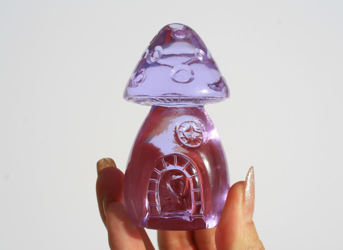 Purple Obsidian Fairy House by Vikas Meena