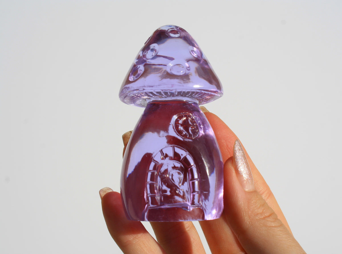 Purple Obsidian Fairy House by Vikas Meena