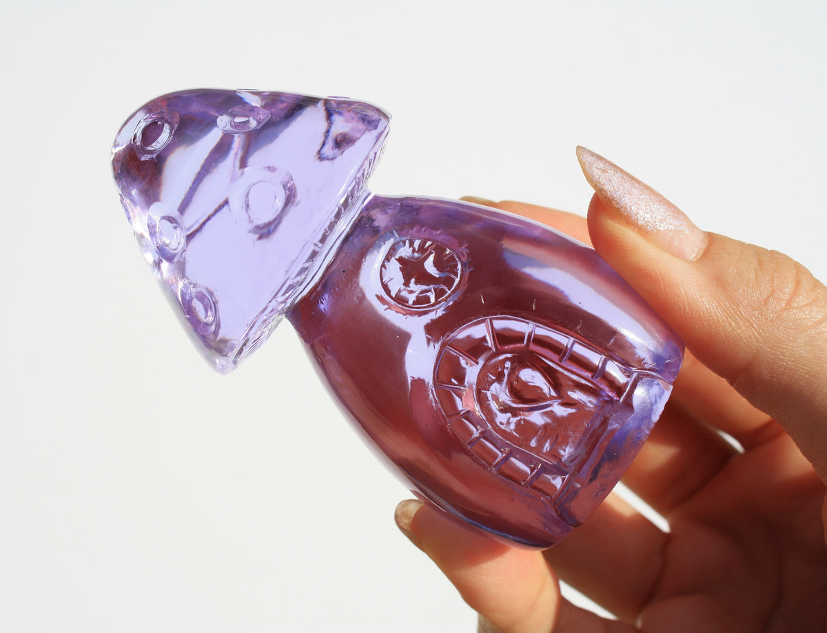 Purple Obsidian Fairy House by Vikas Meena