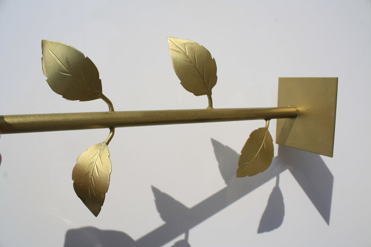 Hand-carved Sunflower on 14" Golden Stand by Breno