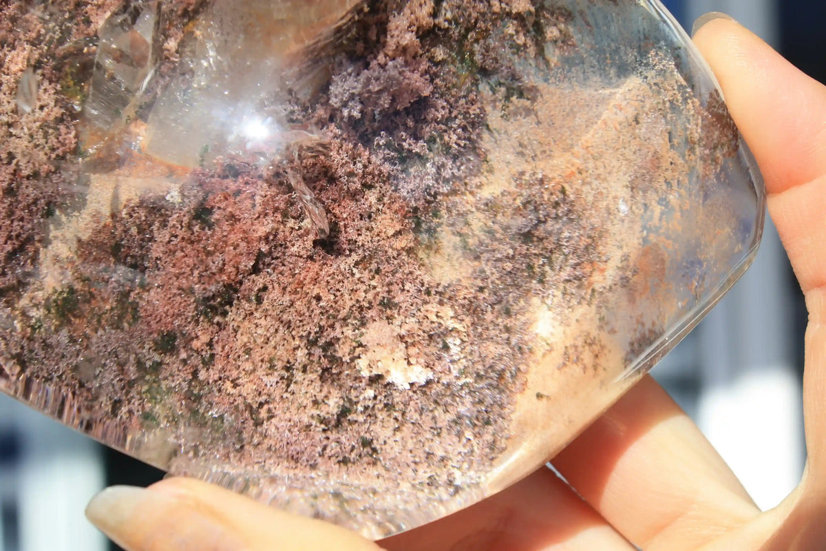 Pink AAA Grade Garden Lens with Inner Child ~ Pink Garden Quartz