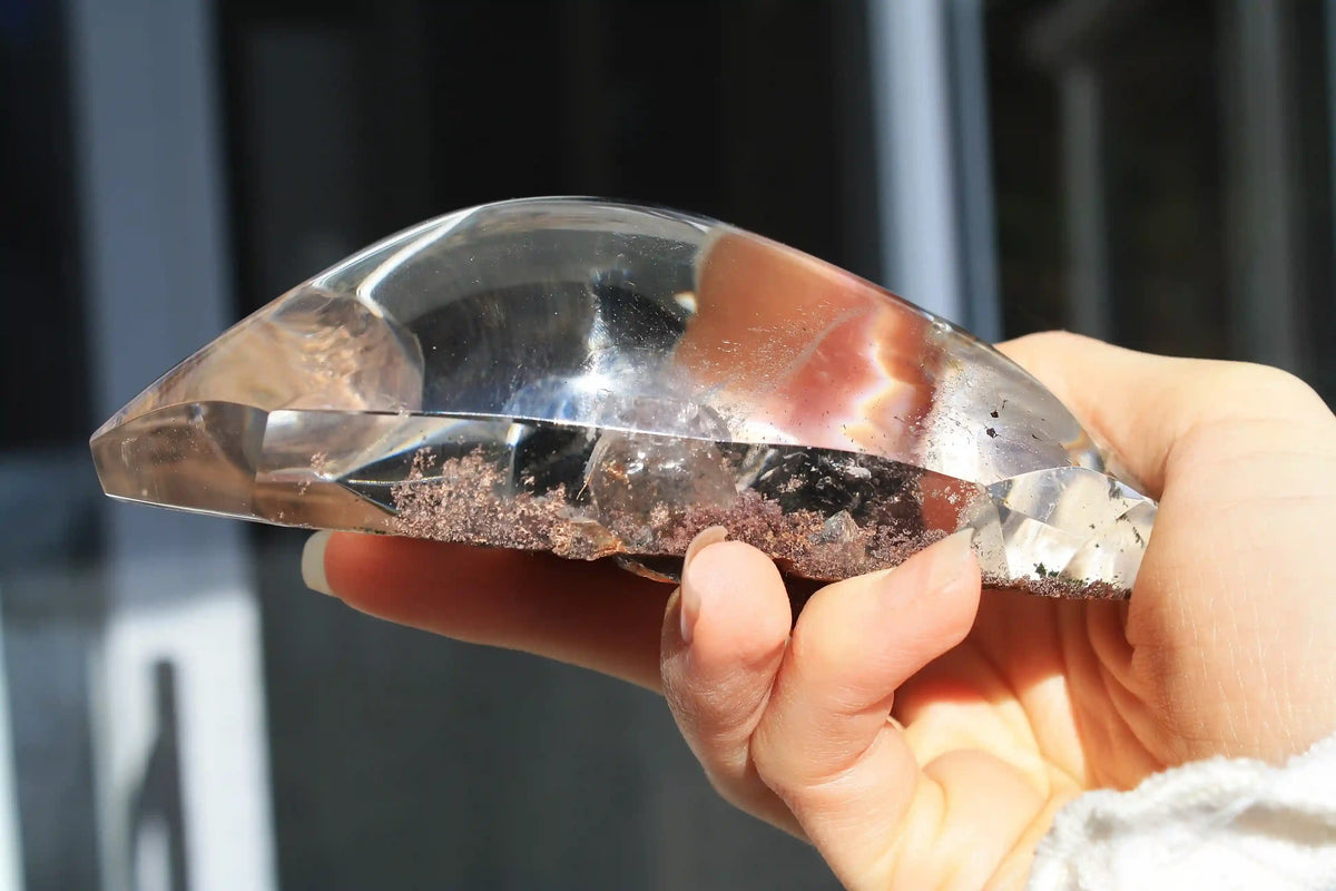 Pink AAA Grade Garden Lens with Inner Child ~ Pink Garden Quartz