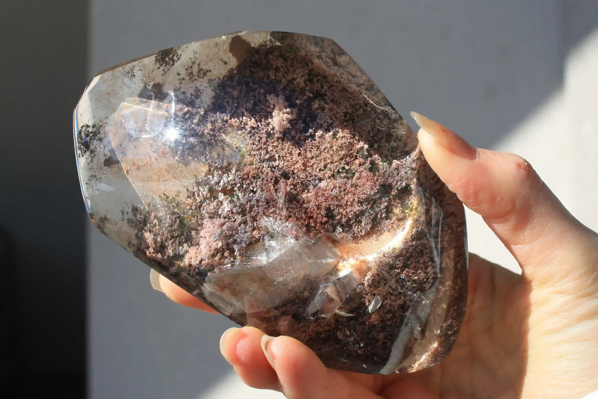 Pink AAA Grade Garden Lens with Inner Child ~ Pink Garden Quartz