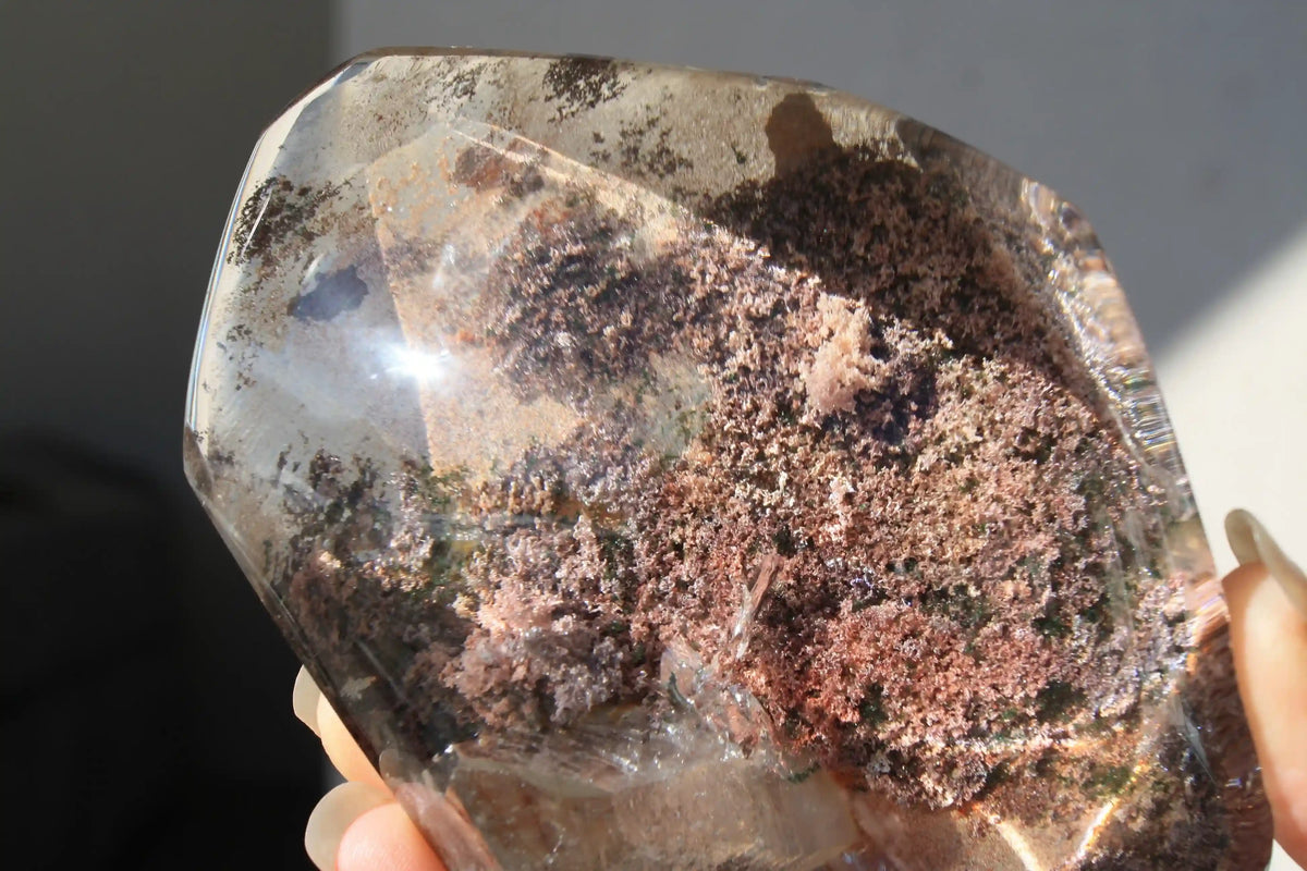 Pink AAA Grade Garden Lens with Inner Child ~ Pink Garden Quartz