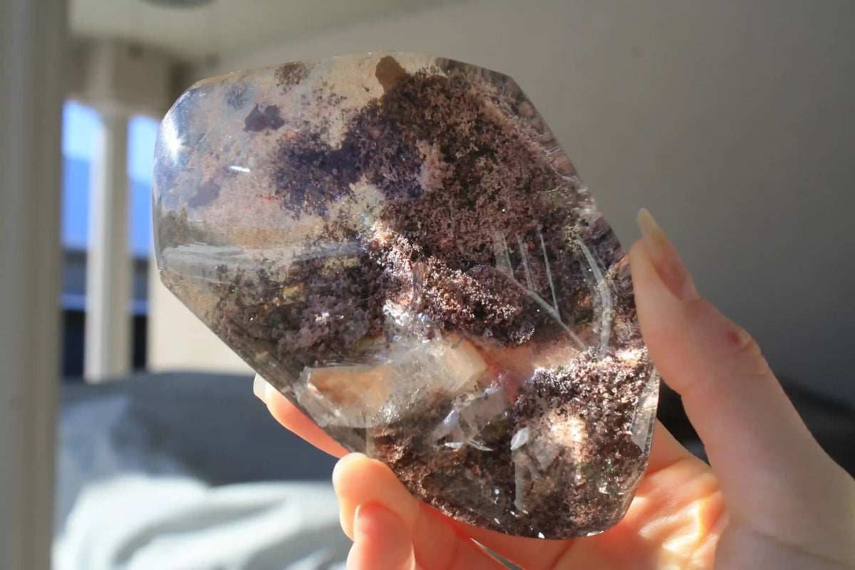 Pink AAA Grade Garden Lens with Inner Child ~ Pink Garden Quartz