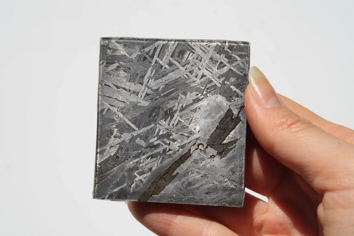 Aletai Meteorite, aletai meteorite, crystal shop, meteorite on stand, crystals from space, moldavite, Widmanstätten Pattern, iron meteorite 