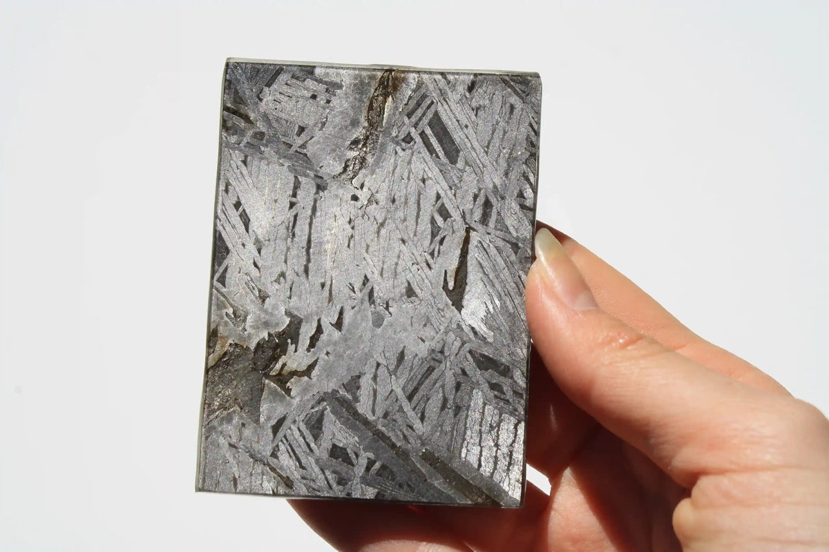 Aletai Meteorite, aletai meteorite, crystal shop, meteorite on stand, crystals from space, moldavite, Widmanstätten Pattern, iron meteorite 