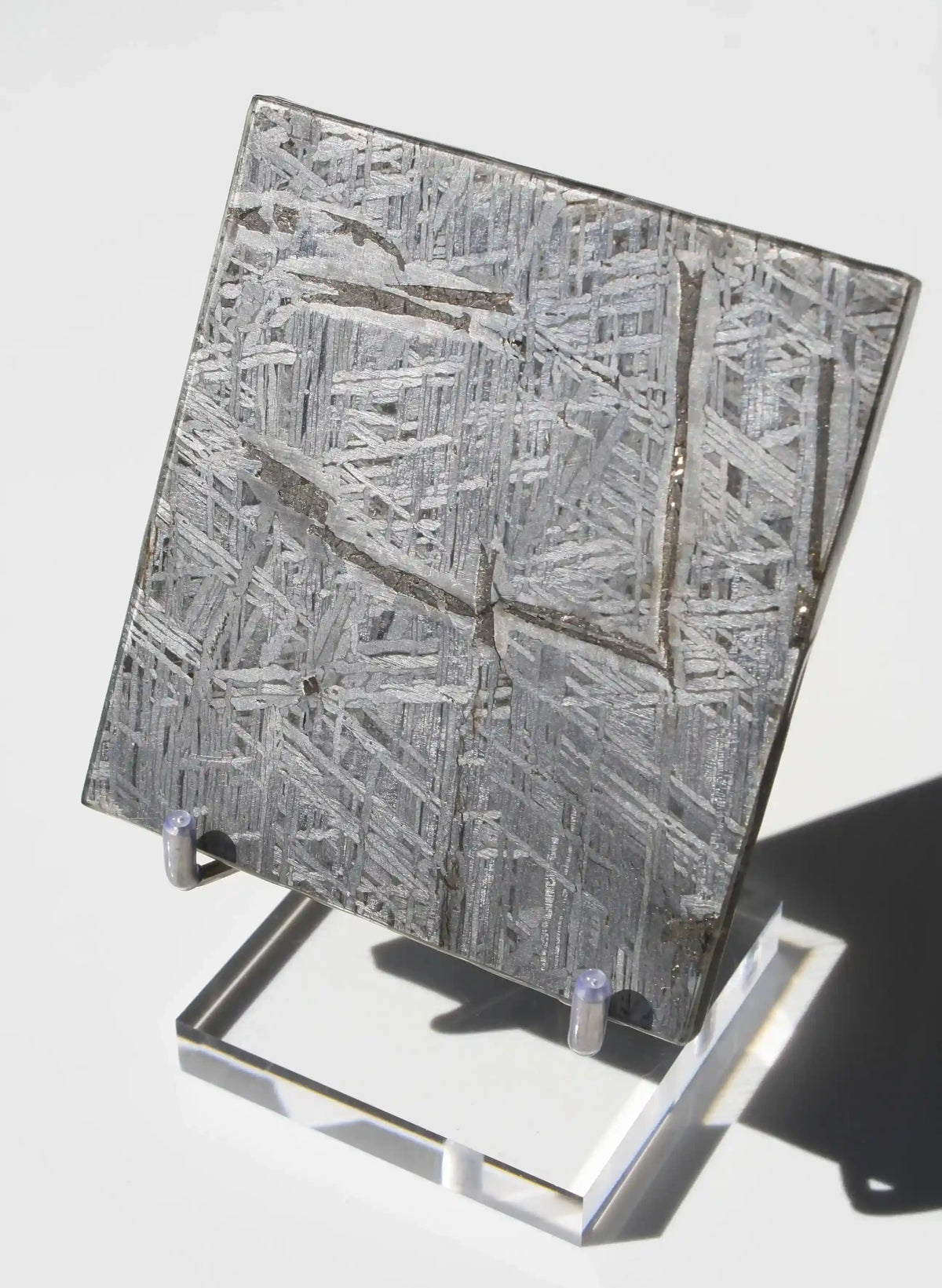 Aletai Meteorite, aletai meteorite, crystal shop, meteorite on stand, crystals from space, moldavite, Widmanstätten Pattern, iron meteorite 
