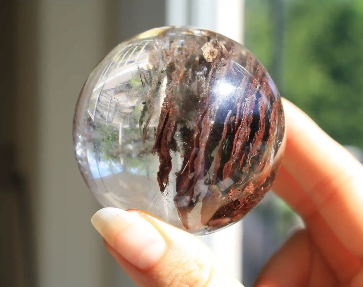 Pink and Red Garden Quartz Sphere