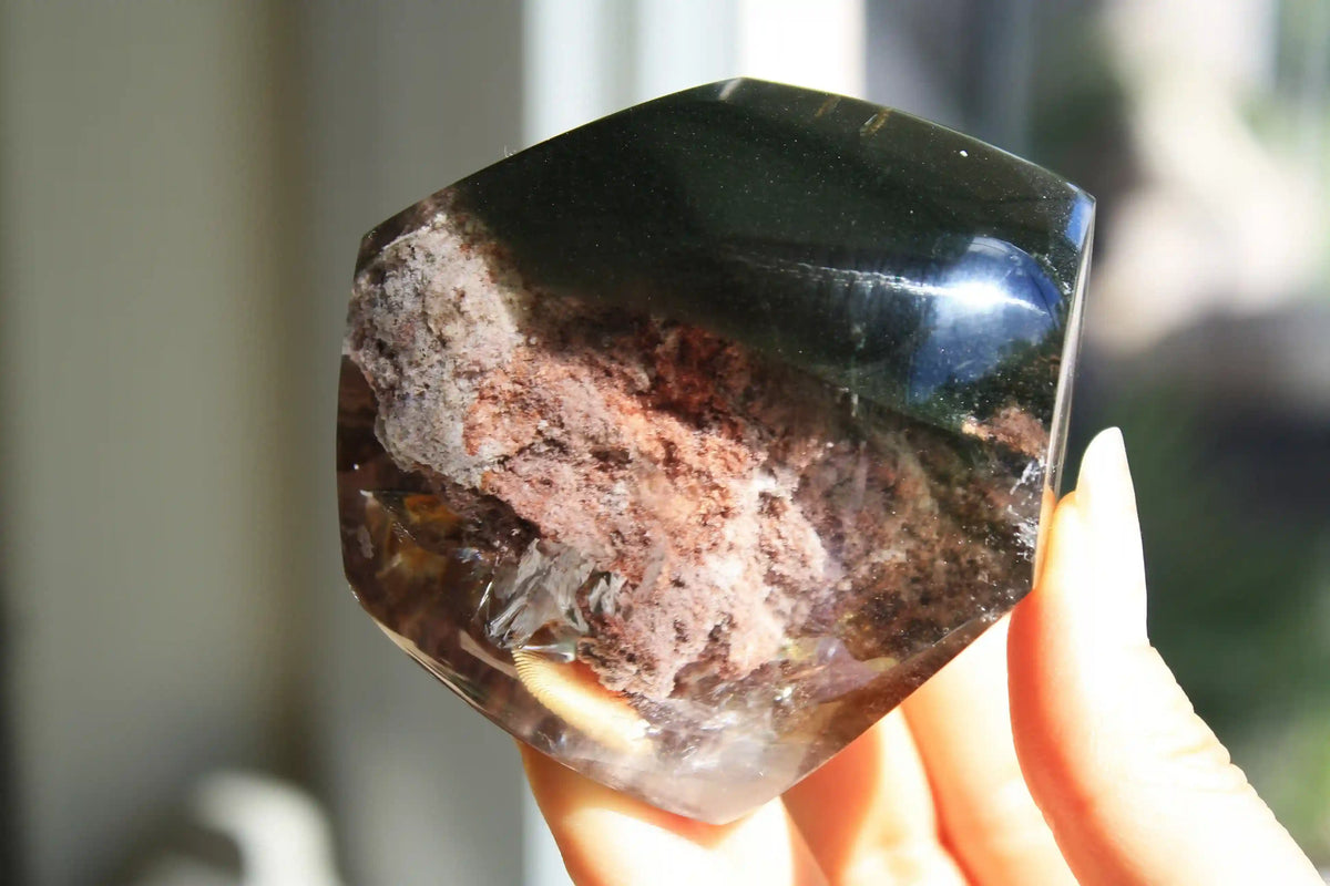 Collectors Garden Quartz Freeform with Pink Lodolite