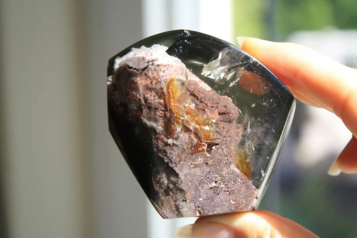 Collectors Garden Quartz Freeform with Pink Lodolite