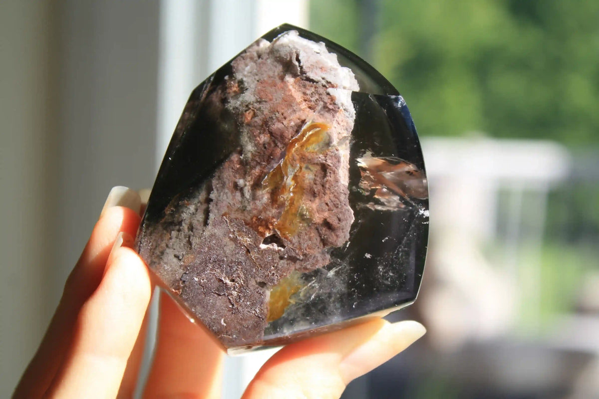 Collectors Garden Quartz Freeform with Pink Lodolite