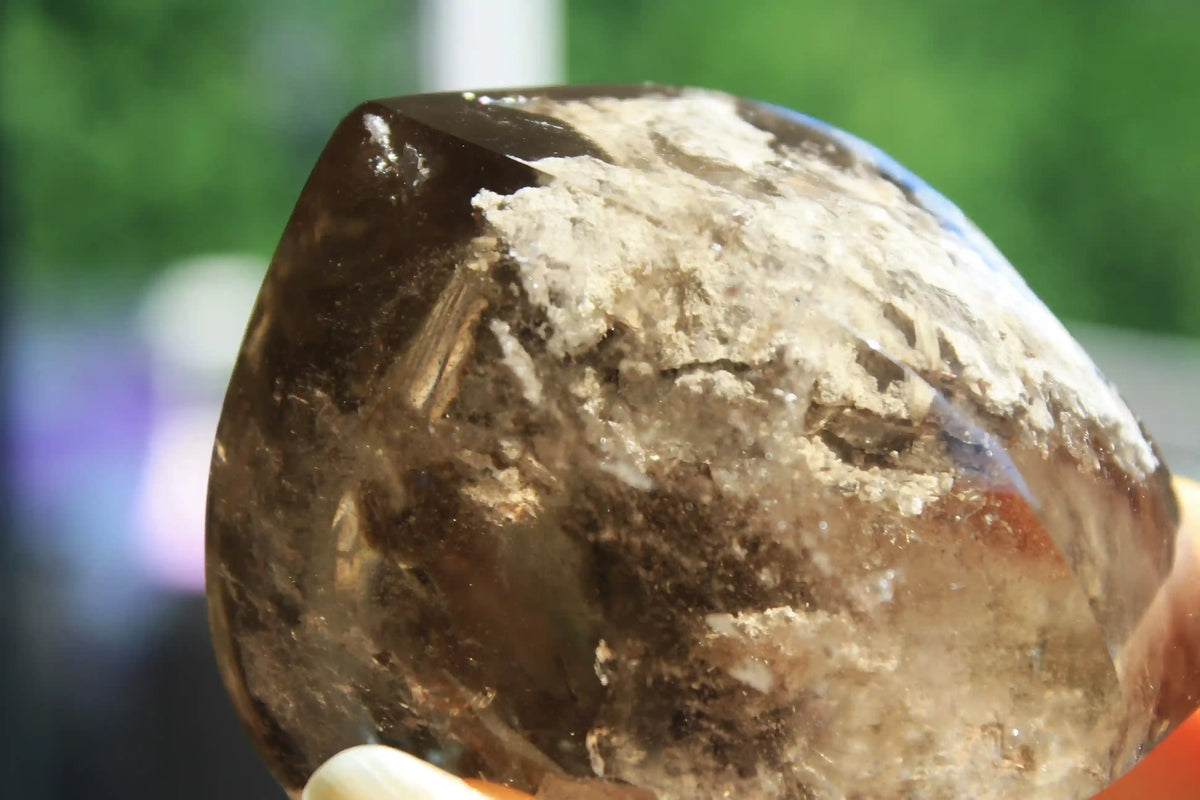 Unique Inclusion Quartz Flame with Rutile