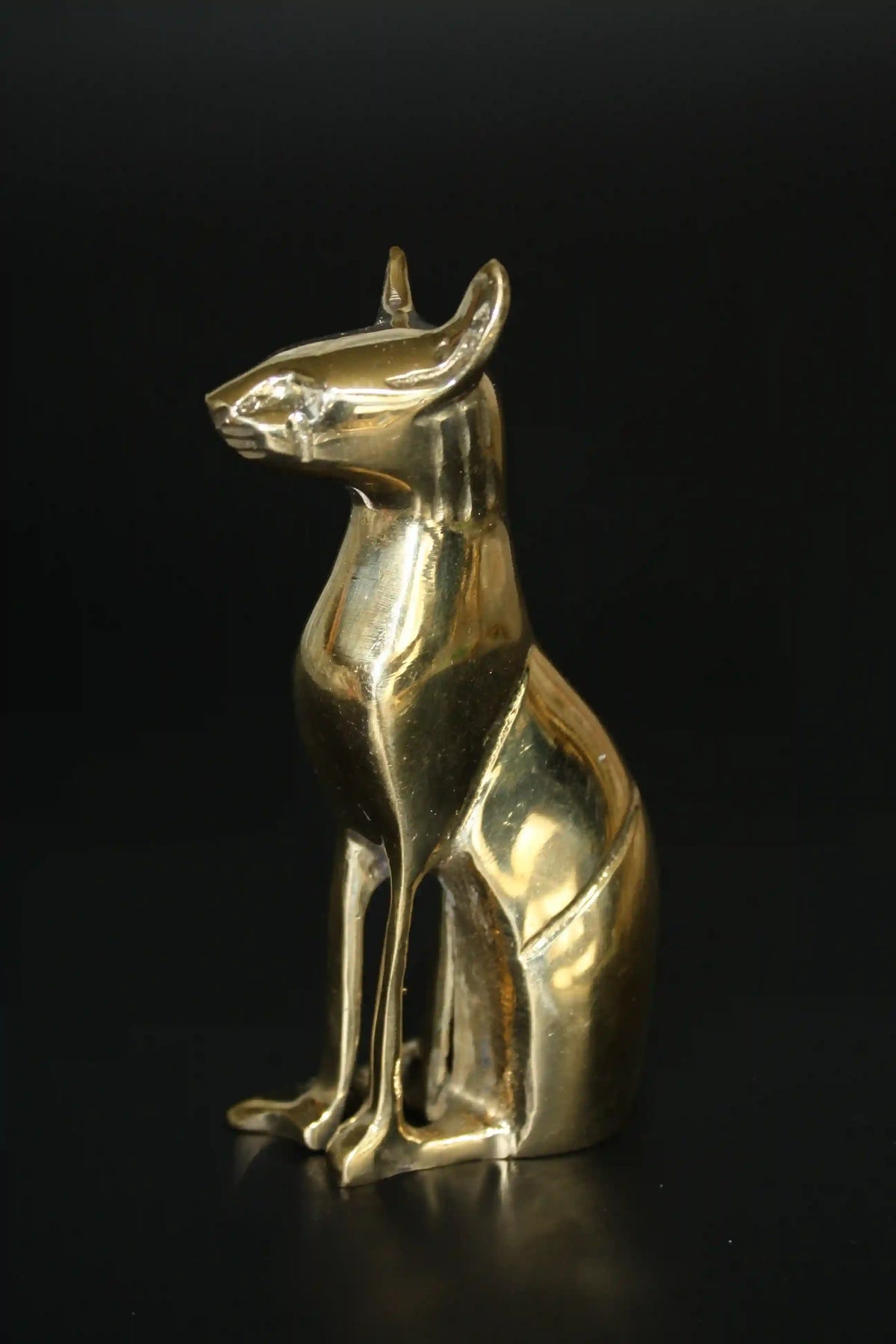 Egyptian cat Bastet statue symbolizing protection, grace, and divine feminine power, Egyptian cat statue 
