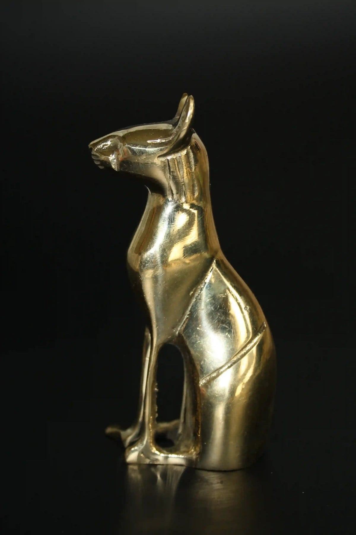 Egyptian cat Bastet statue symbolizing protection, grace, and divine feminine power, Egyptian cat statue 