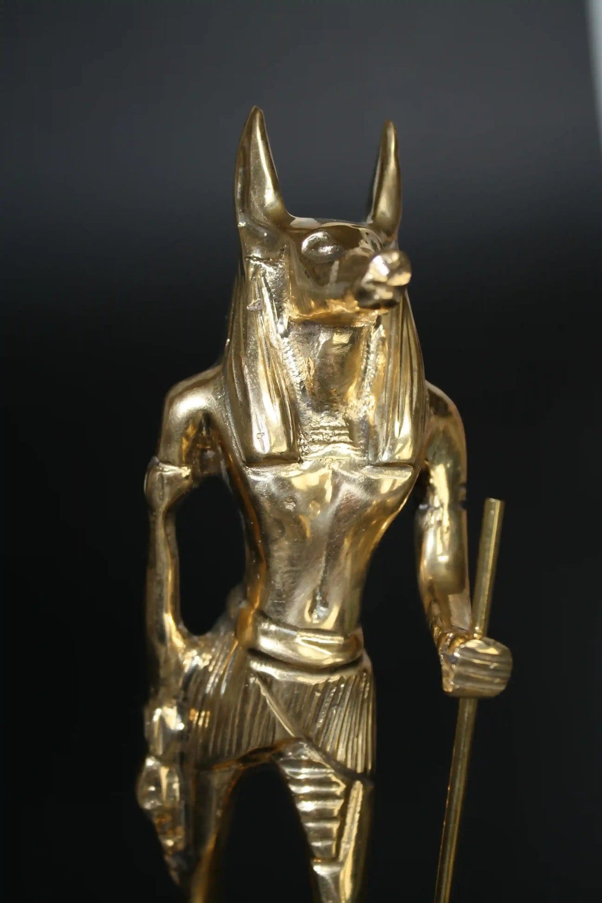 Anubis Egyptian God Brass Statue