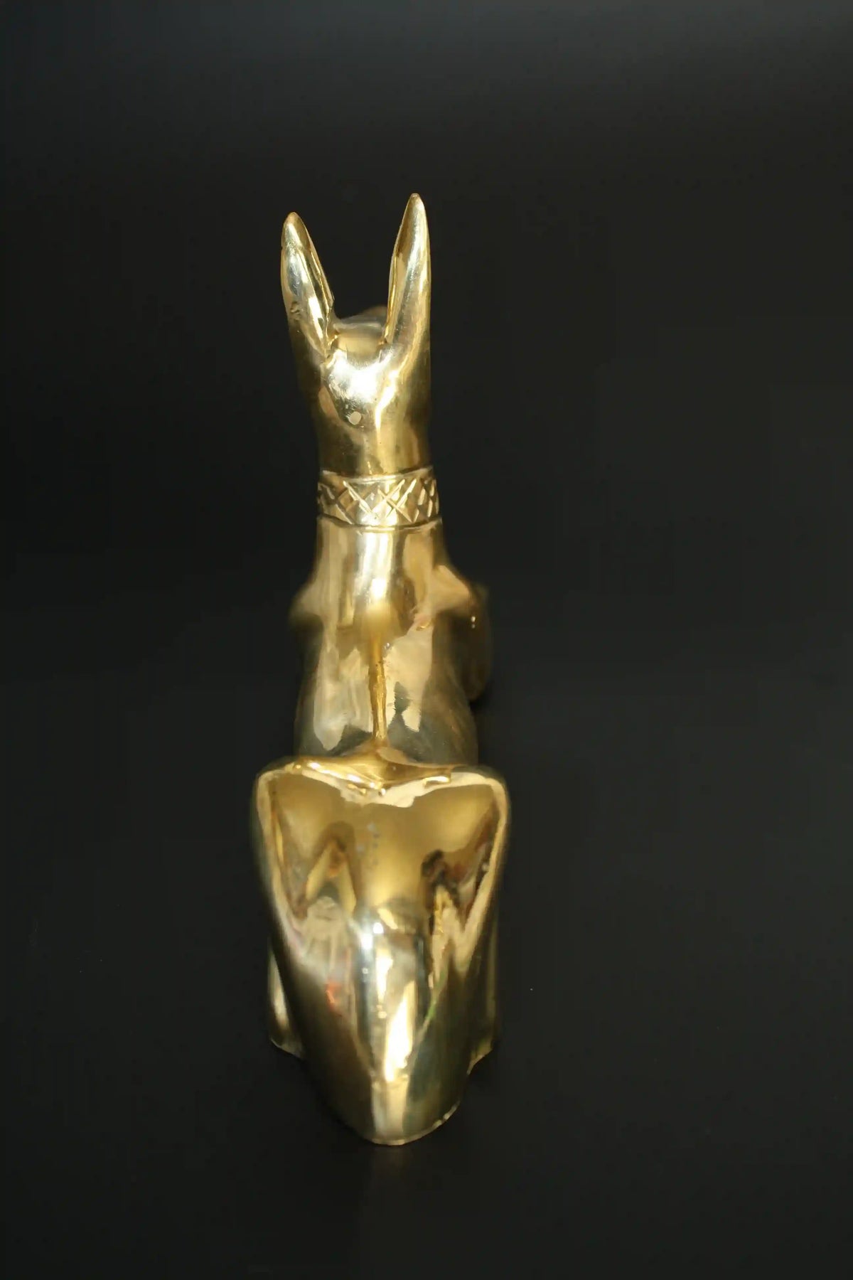 Egyptian Jackal Statue Anubis God - Medium