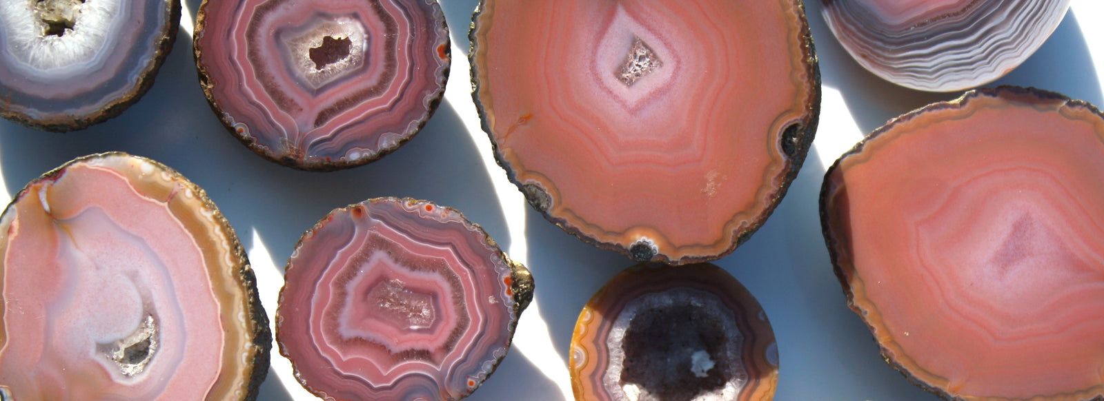 Zhanguo Agate geode crystal, rare healing stone with vivid banded patterns for grounding and spiritual clarity