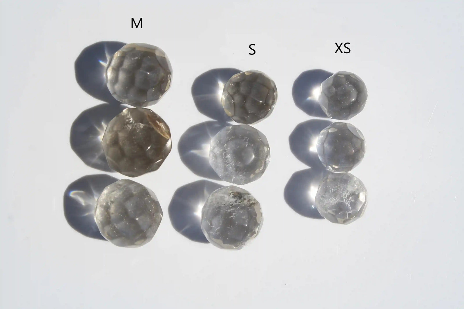 Faceted Lemurian Mini Sphere, crystal sphere, lemurian quartz, lemurian seed quartz, lemurian crystal, polished lemurian